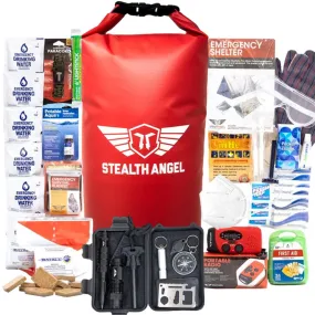 1 Person Survival Dry Bag  /  Waterproof Emergency Kit (72 Hours) Stealth Angel Survival