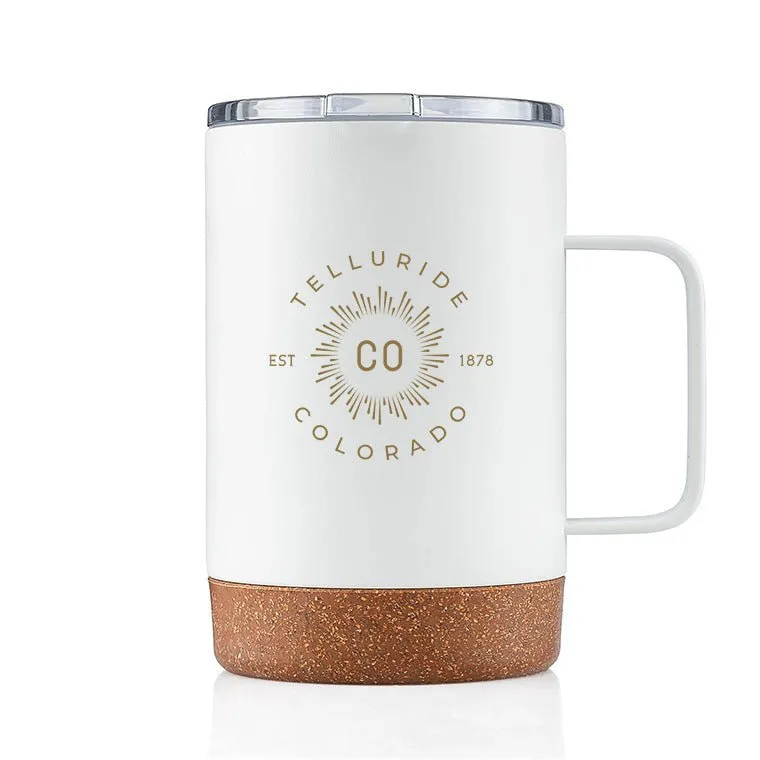 16 Oz. Stainless Insulated Corky Mug Customized with your Brand or Logo