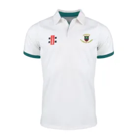 Ashorne and Moreton Morrell CC Adult's Ivory / Green Pro Performance V2 S/S Shirt-Senior