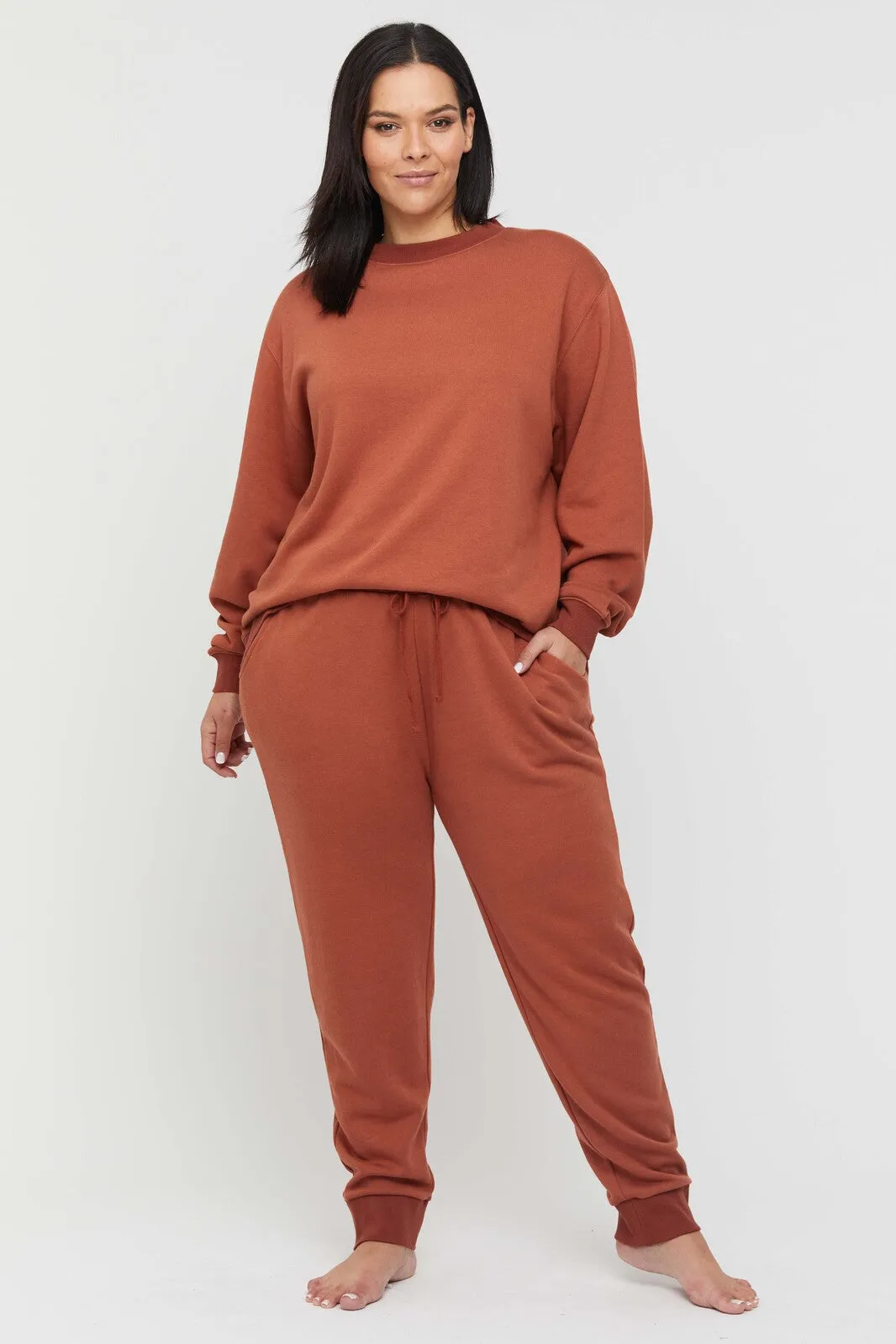 Bamboo Slouch Trackpant - Spice