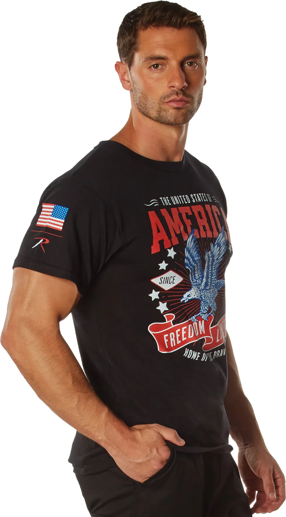 Black Freedom & Liberty Patriotic T-Shirt