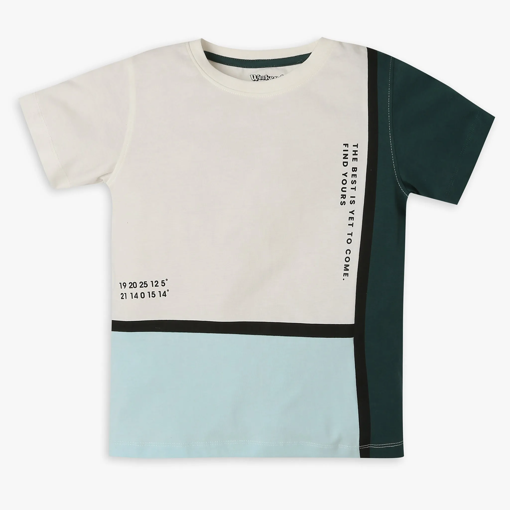 Boys Regular Fit Solid T-Shirt