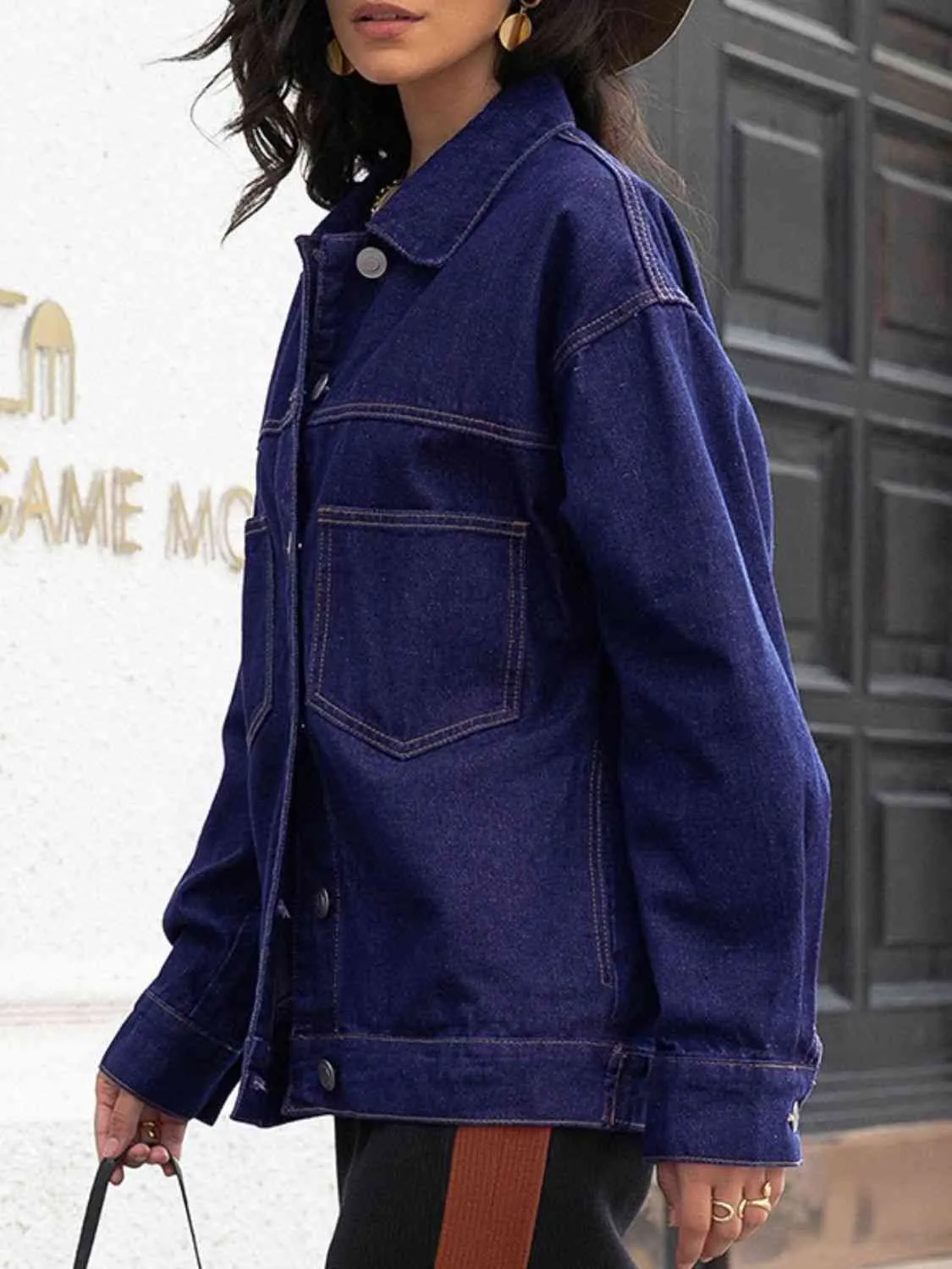 Buttoned Denim Jacket