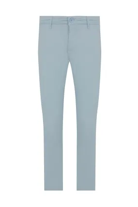 Dynamic Fit Low Waist Cotton Blue Fog Casual Pants