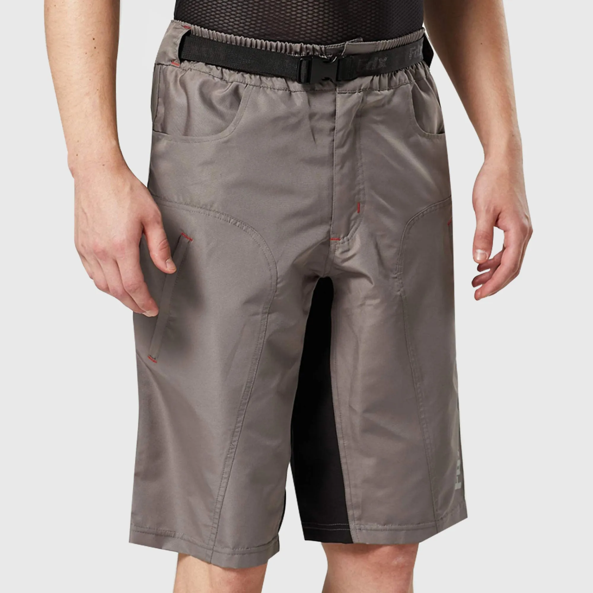 Fdx Drifter Grey Men's & Boy's Mtb Padded Summer Cycling Shorts