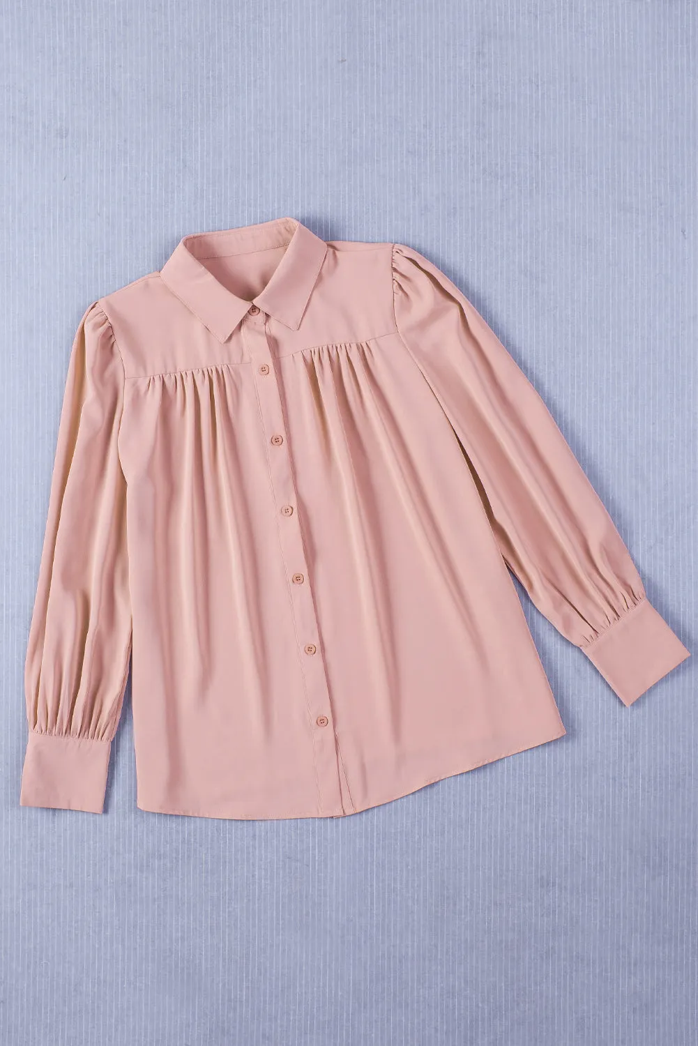 Gathered Detail Puff Sleeve Shirt