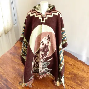 Handmade Ponchos red ( bear)