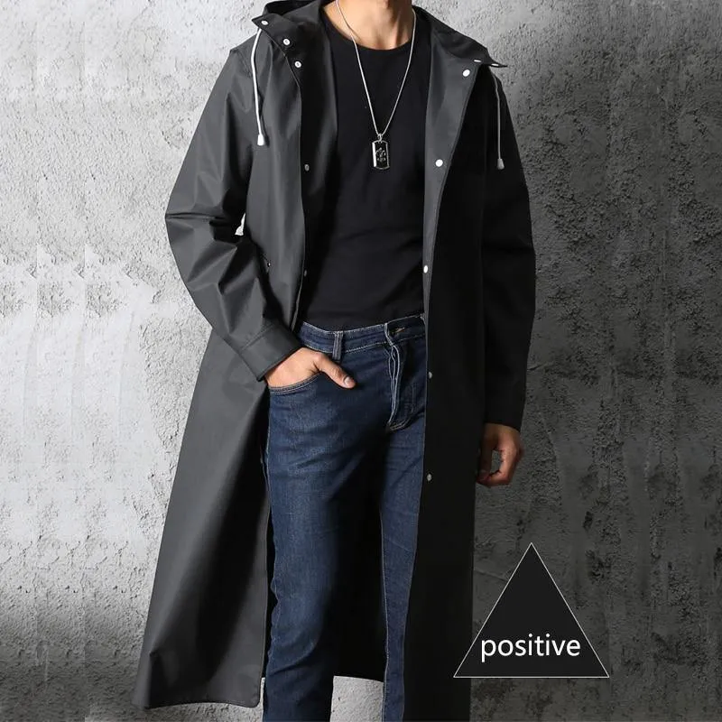 Hooded Elegant Thick Unisex Raincoat