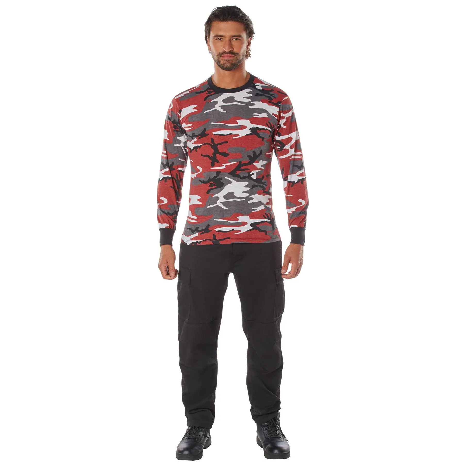 Long Sleeve Color Camo T-Shirt