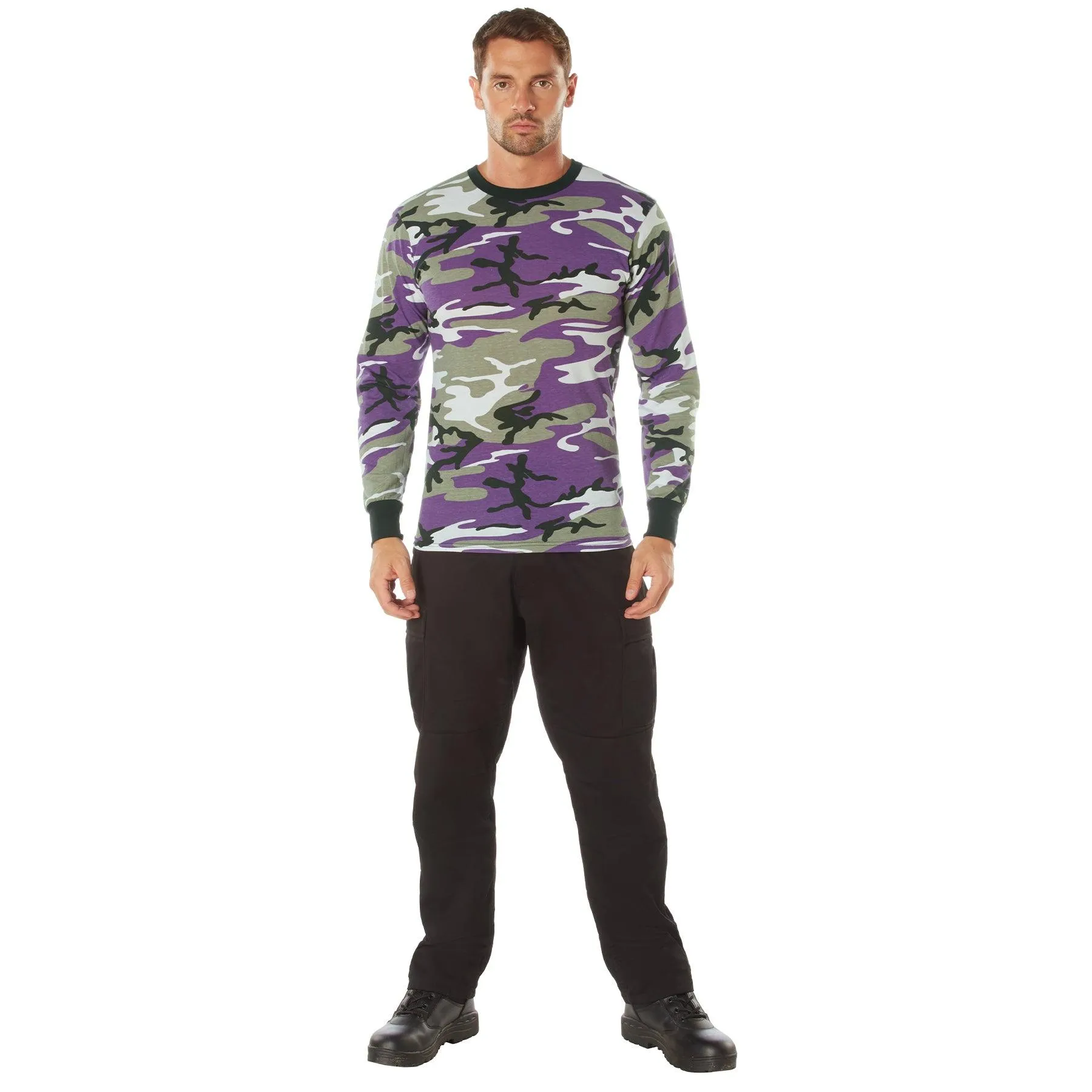 Long Sleeve Color Camo T-Shirt