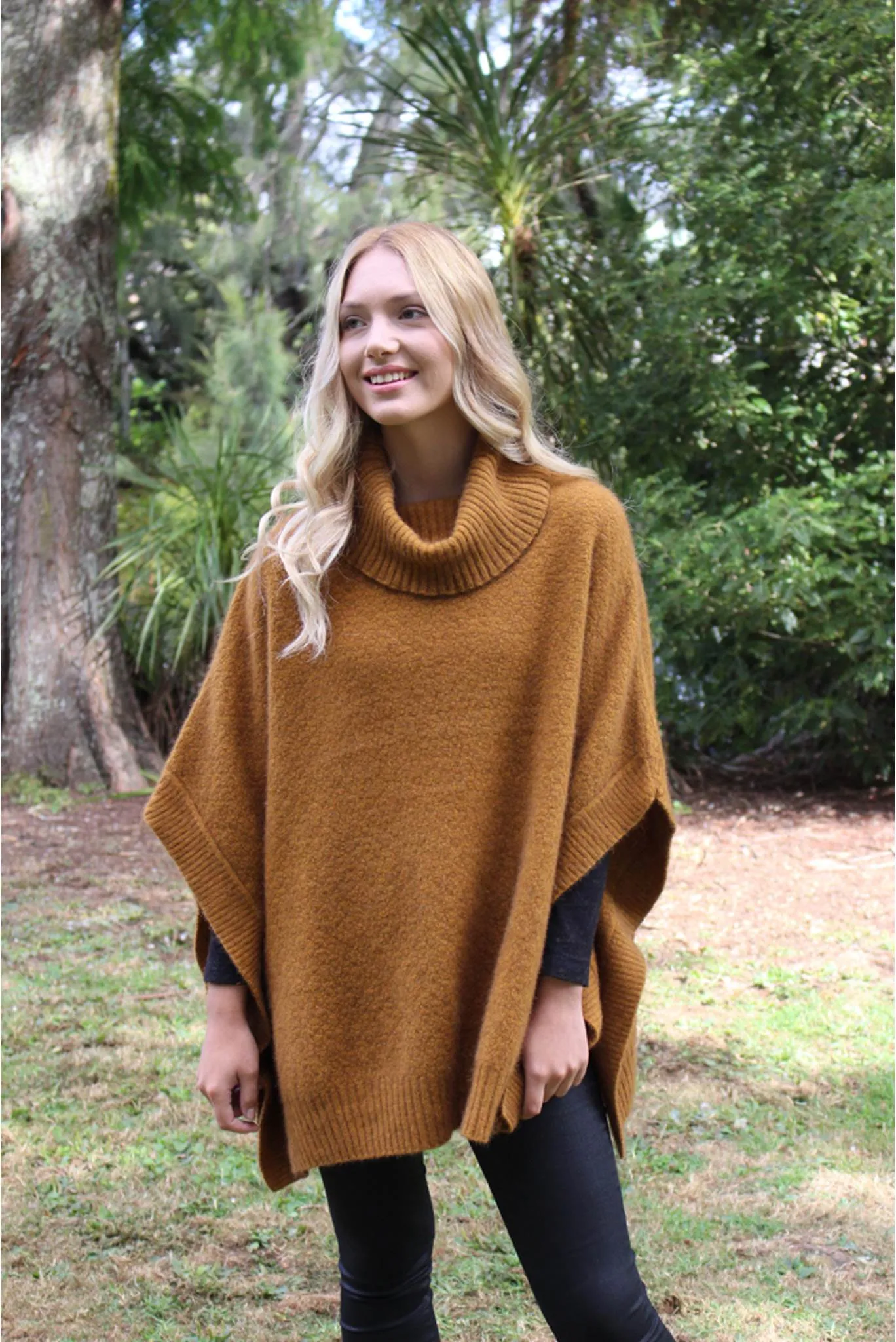 Lothlorian Lush Cowl Neck Poncho