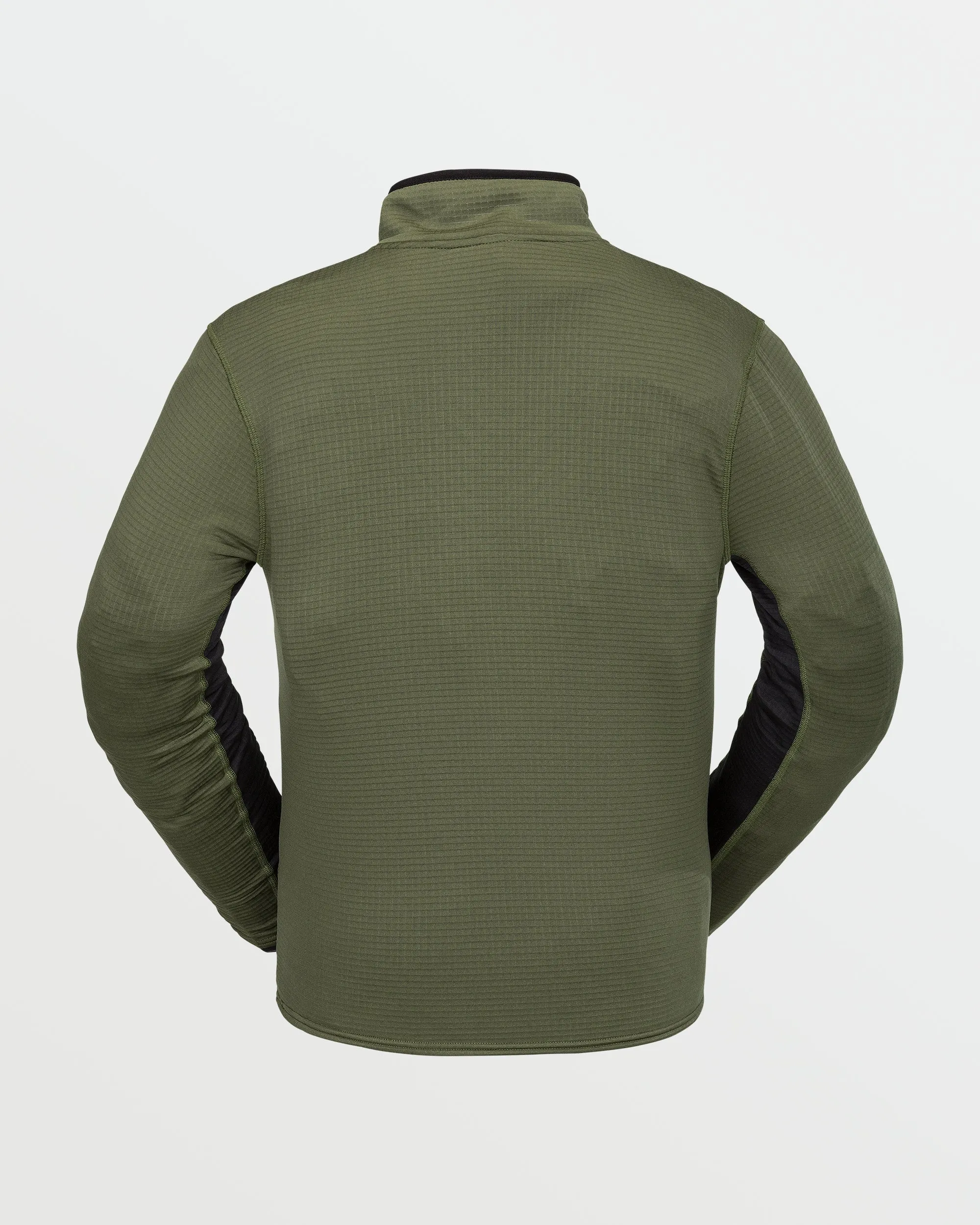 Mens Gridlock Mock Neck Fleece - Ivy