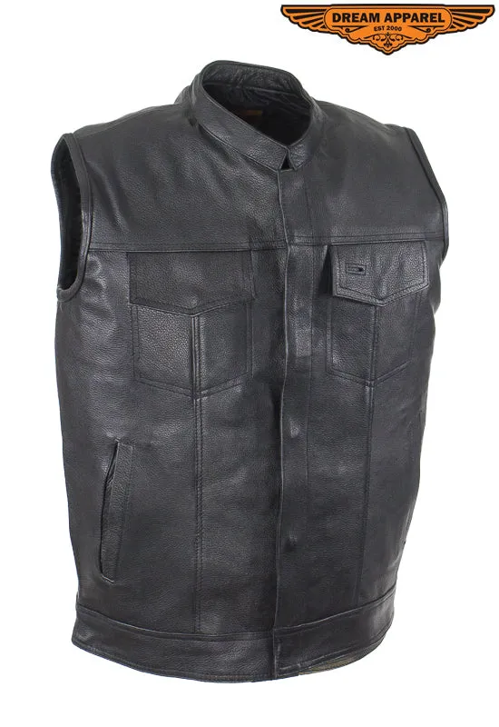 Men's Motorcycle Club Vest With Concealed Carry