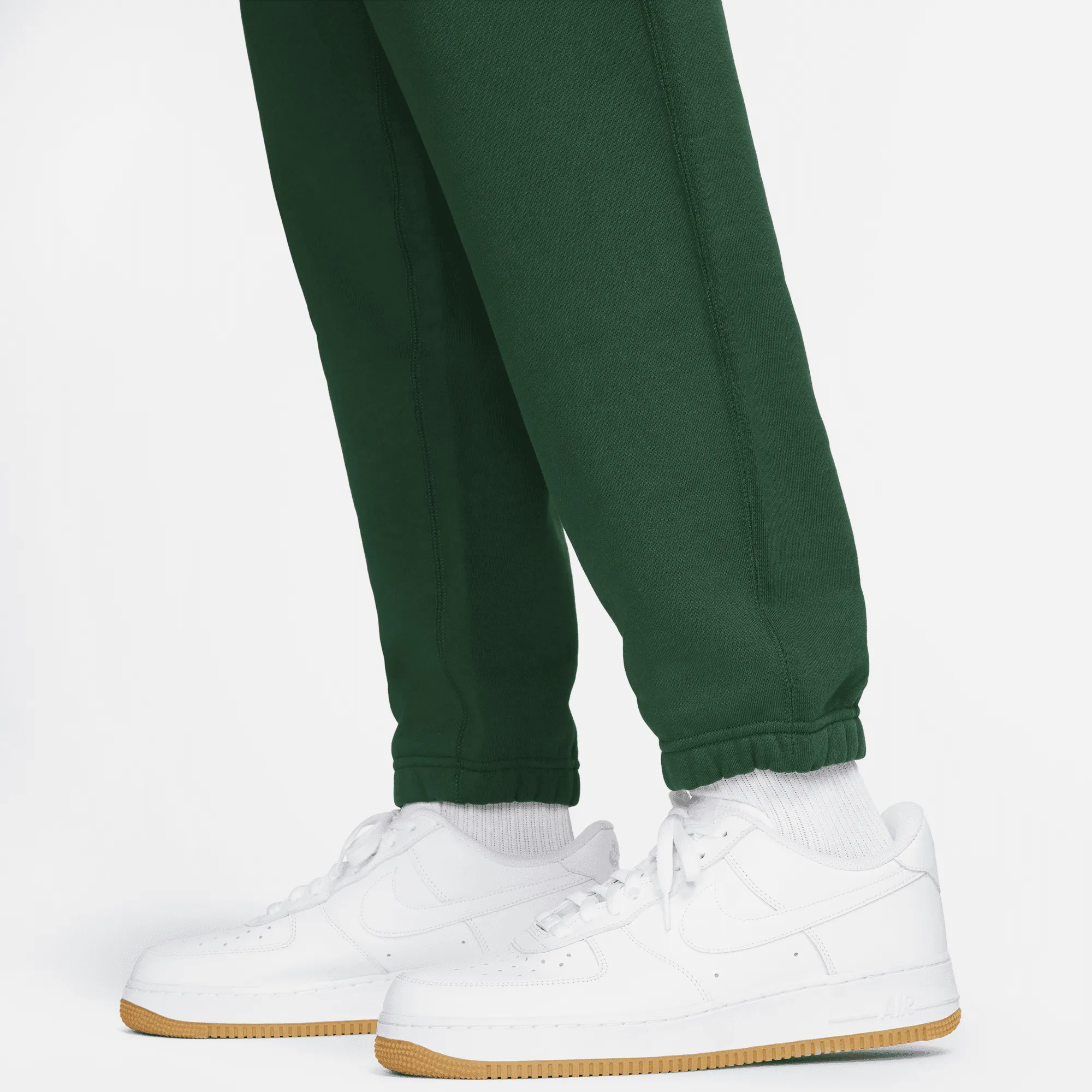 Nike Solo Swoosh Green Fleece Pants