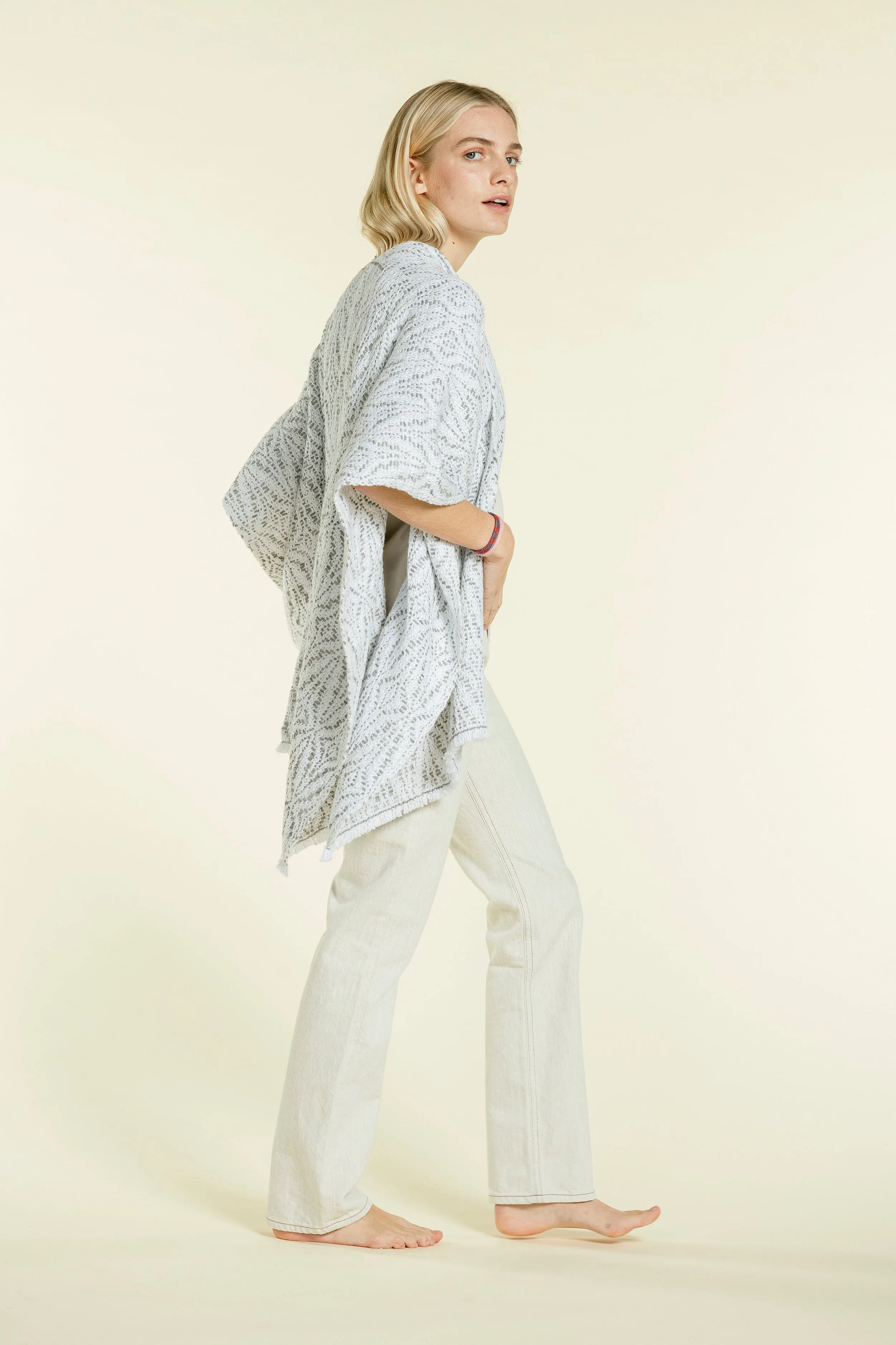 Oversized Cape Ava, Summer Chalk