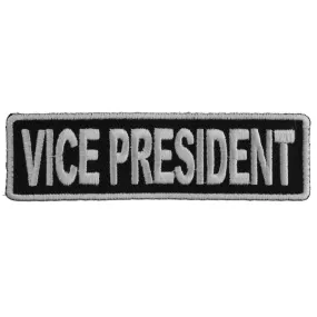 P3713 Vice President Patch 3.5 Inch White