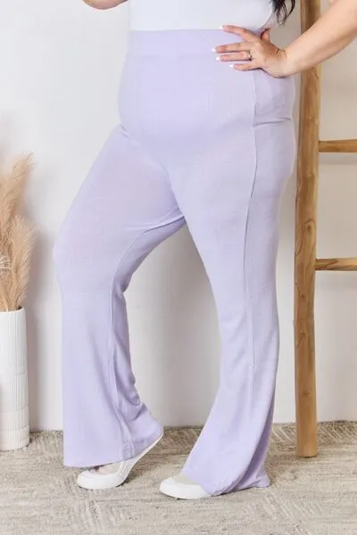 RISEN High Waist Ultra Soft Knit Flare Pants