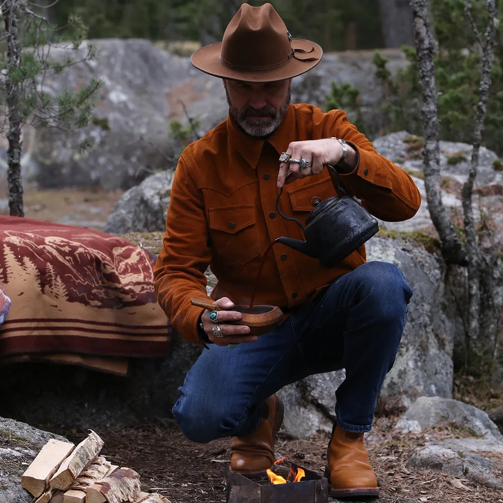 SEQUOIA TRUCKER SUEDE JACKET - HARVEST GOLD