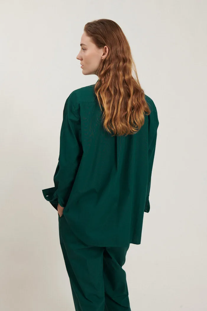 Vilde Loose Shirt - Rain Forest