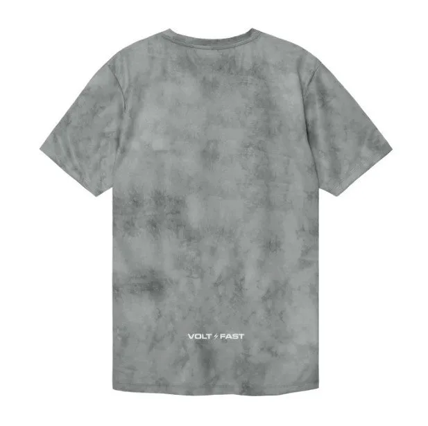 Volt and Fast Women's Bolt Running Jersey Tie Dye V1 Series - Grey