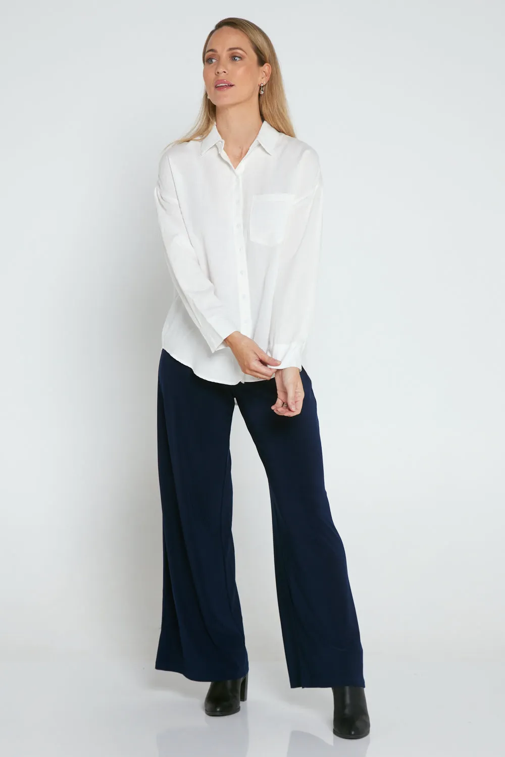 Wide Leg Must Have Pants - Navy