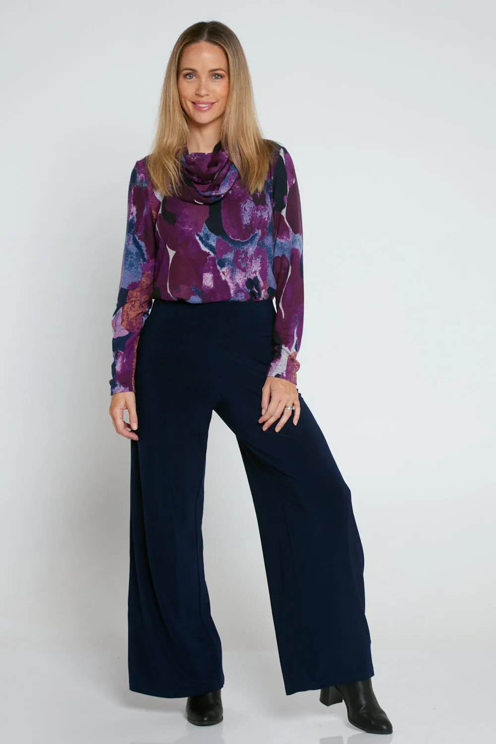 Wide Leg Must Have Pants - Navy