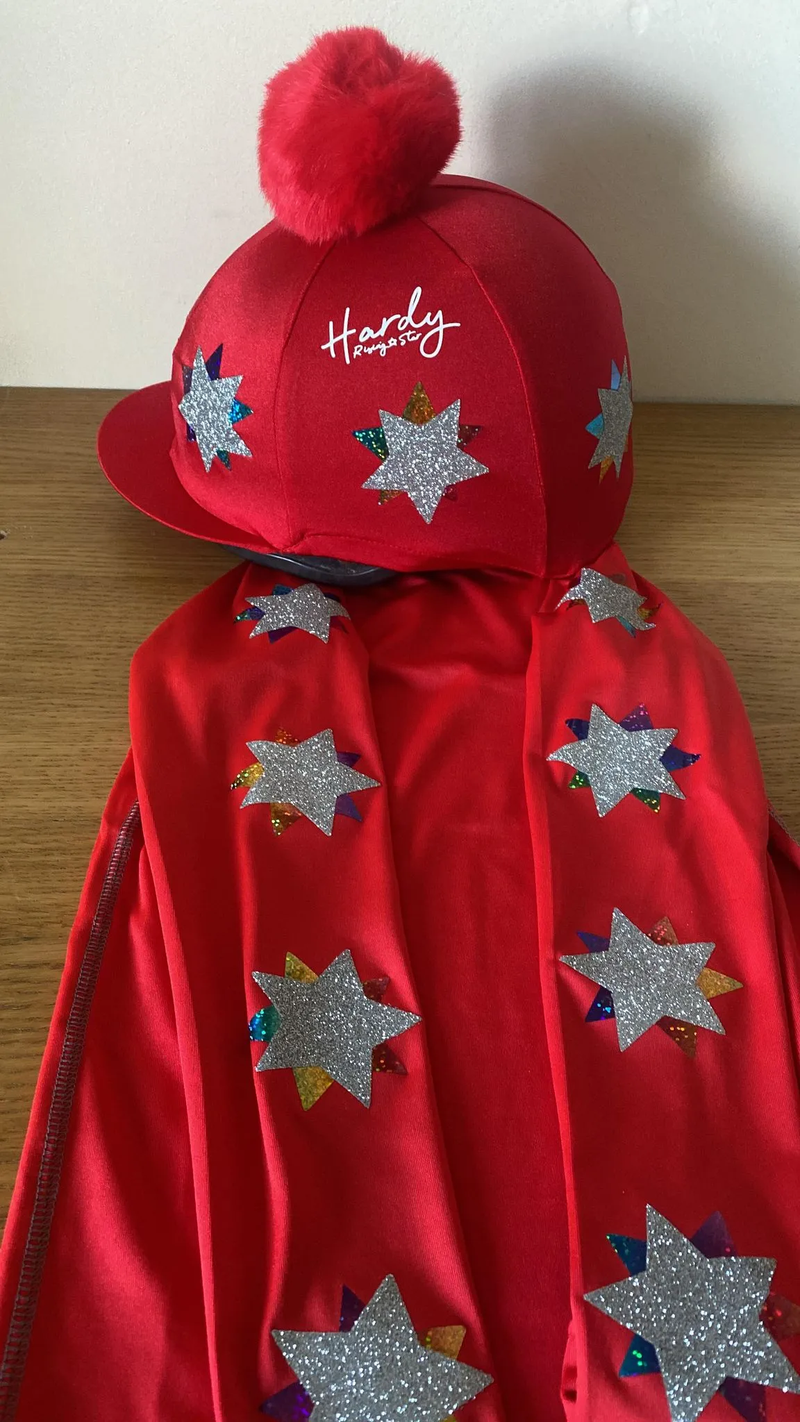 Women’s Personalised Double Star Cross Country Base Layer And Hat Cover