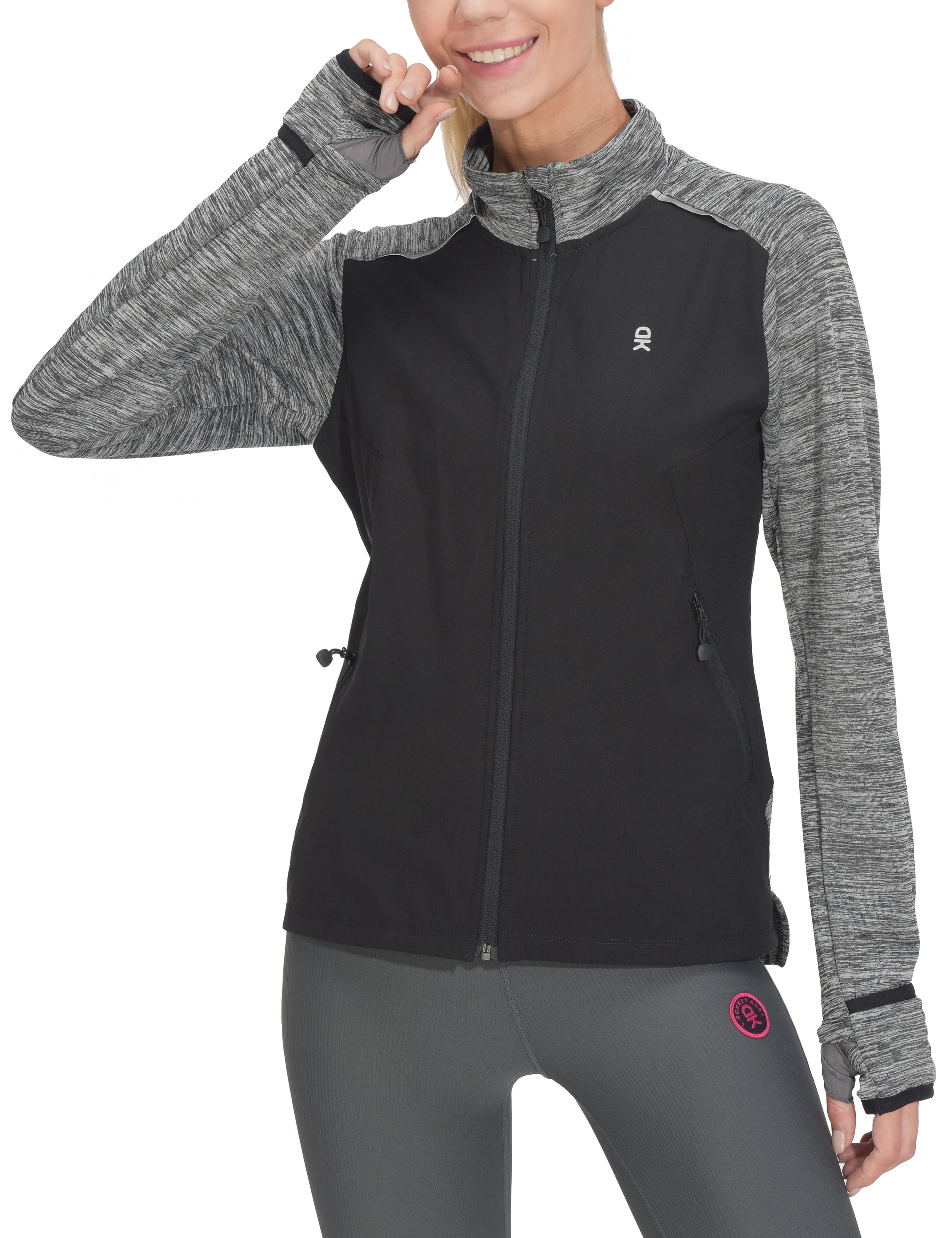 Women's Thumbholes Stretch Golf Running Jacket